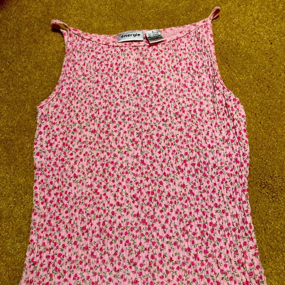 Super cute smocked sleeveless jersey